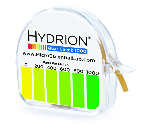 Hydrion S/R Quat Disp. 0-1000Ppm