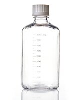 EZBio® Single-Use Media Bottle, PETG, Closed Cap, Sterile