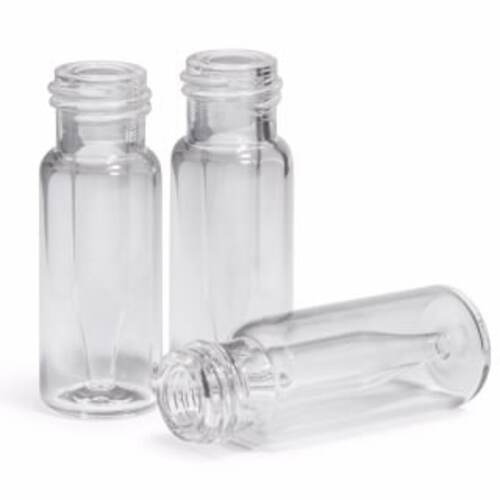 Vial, screw top, with fixed insert, clear, 300 uL insert volume. Vial size: 12 x 32 mm (12 mm cap)
