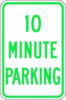 ZING Green Safety Eco Parking Sign, Two Hour Parking