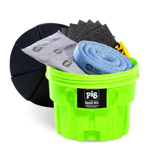 SPILL KIT IN 20GALLON HI VIS CONTAINER