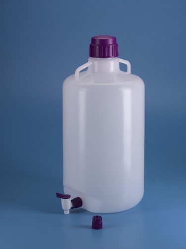 VWR* Carboy, Narrow Mouth, Material: Low-density polyethylene (LDPE), With Spigot, 25L