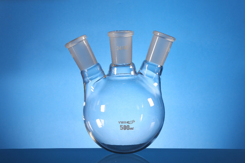 VWR® Round Bottom Flask, 3 Necks, Angled