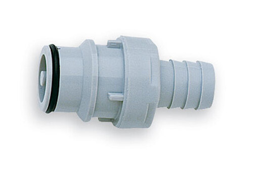 CPC (Colder) High-Flow Quick-Disconnect Fitting, Hosebarb Insert, Polysulfone, Straight-Through, 3/8" ID