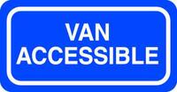 ZING Green Safety Eco Parking Sign, Van Accessible