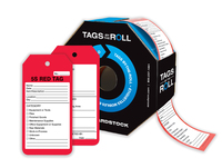 5S Red Tags By-The-Roll, Accuform