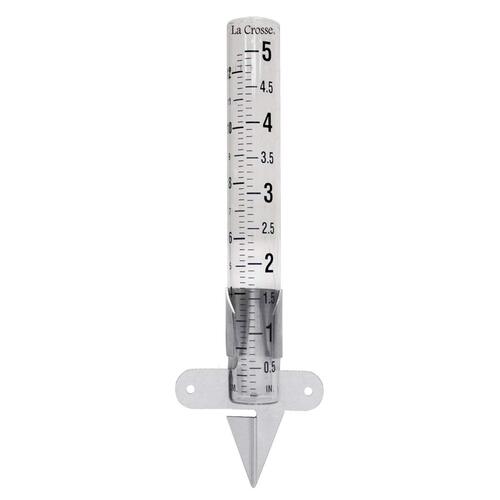 Glass Rain Gauge Easy To Read Design 5In