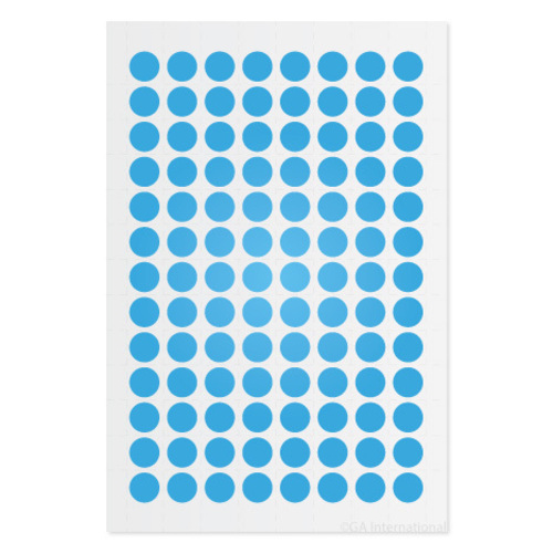 Label Cryo, Color Dots Blue 0.35In PK1