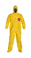 DuPont™ Tychem® 2000 Coveralls with Standard Hood and Attached Socks, Taped Seams