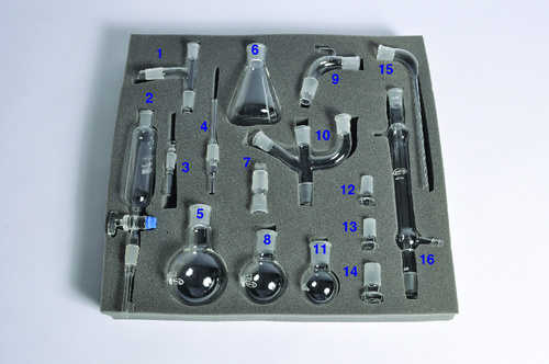 Organic Chemistry Glassware Kit 16 Pcs