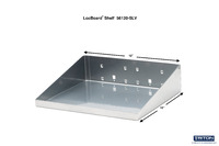 LocBoard® Steel Shelf with Six Holes for Garment Hangers, Epoxy Coated