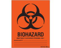 Biohazard Warning Labels, Shamrock