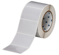 Matte Silver Polyester with Rubber Adhesive Labels, 3" Core, Brady