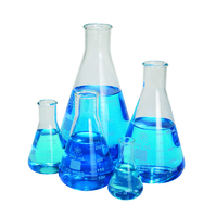 Erlenmeyer Flask Set of 5, Borosilicate Glass, United Scientific Supplies