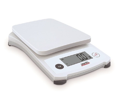 Compact scale, 1200g capacityx0.1g readability, ABS housing and pan