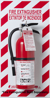 ZING Green Safety Fire Extinguisher Back Plate