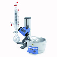 Rotary evaporator RV 3, with set of vertical condenser glassware, coated