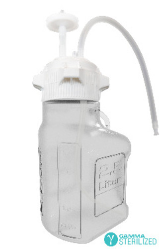 Vwr* Carboy Assembly, Single Use, Material: Polycarbonate, 83B Cap, TPE Tubing w/ Dip Tube, Gamma Sterilized, Autoclavable, USP Class VI, FDA Grade materials, Clear for high visibility of the product, High-impact strength, Leakproof, rectangular shape saves valuable bench space, Volume: 2.5L