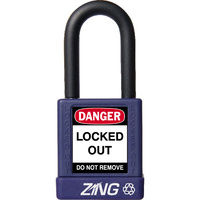 ZING Green Safety RecycLock Safety Padlock, Keyed Different, 1-¹/₂" Shackle, 1-³/₄" Body, ZING Enterprises