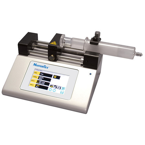 Masterflex® Touch-Screen Syringe Pump, Infusion, One-Syringe, 1.28 pL/min to 88.28 mL/min; 100-240 VAC