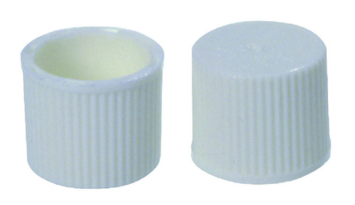 Caps closures White Polypropylene Linerless for Screw Thread Culture Tube