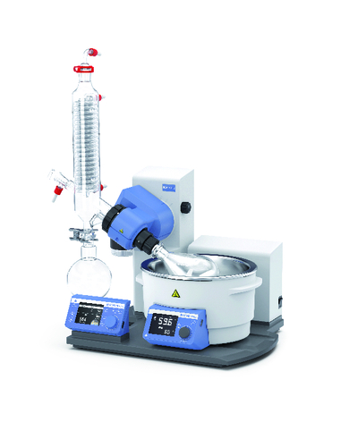Rotary evaporator RV 10 auto, with set of vertical condenser glassware, coated