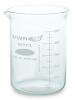 VWR®, Griffin Low Form Beakers with Double-Capacity Scale, Borosilicate Glass
