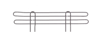 Super Erecta® Stackable Ledge for Wire Shelving, 4" High