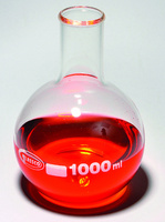 Boiling Flasks, Flat Bottom, Borosilicate Glass, United Scientific Supplies