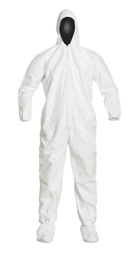 DuPont™ Tyvek® IsoClean® Coveralls with Attached Hood, Boots, and Thumb Loops