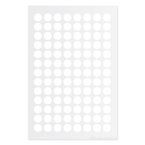 Label Cryo, Color Dots White 0.35In PK1