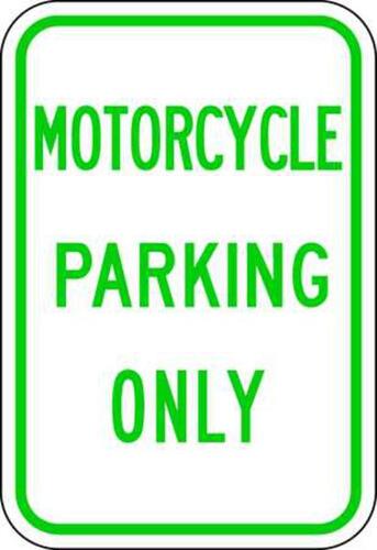 ZING Green Safety Eco Parking Sign, Motorcycle Parking Only