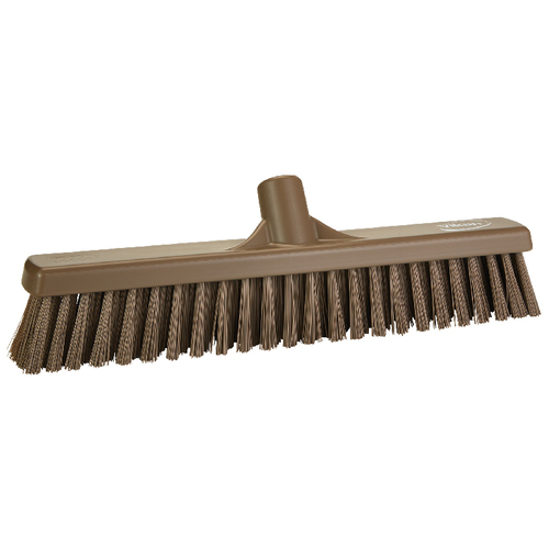 Vikan® Combo Push Broom Heads, Soft/Stiff Bristles, 16", Remco