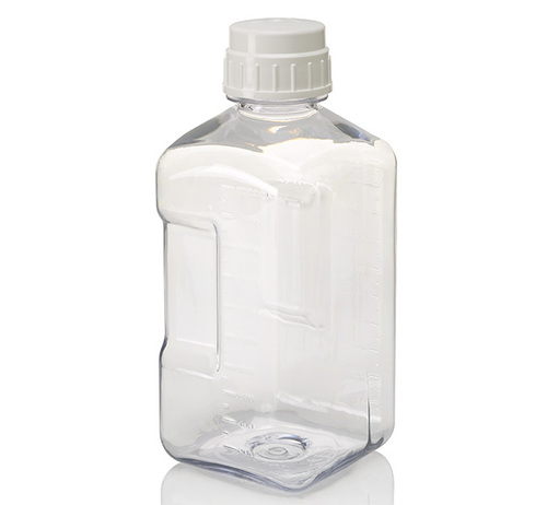 NALGENE* Square Laboratory Bottles, Polycarbonate, Narrow Mouth