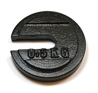 Eisco® Cast Iron Slotted Weight, 0.5 kg