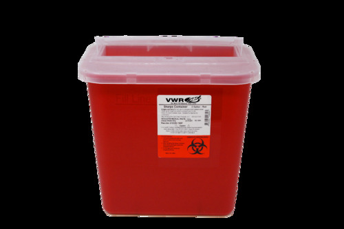 VWR Container Sharps W/Flip-Up Lid 2 Gal