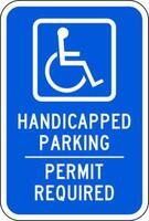 ZING Green Safety Eco Parking Sign Handicapped Parking Permit