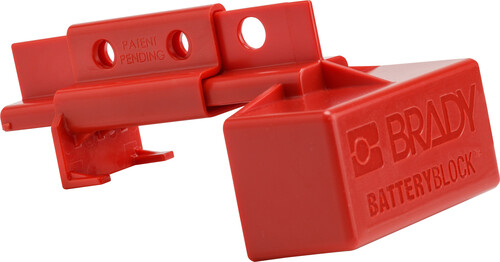 Batteryblock Power Connector Lockout Red