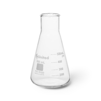 Erlenmeyer Flask, Wide Mouth, Borosilicate Glass, United Scientific Supplies