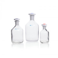 KimCote® Solution Bottles with Color-Coded PTFE Flathead Stoppers, DWK Life Sciences