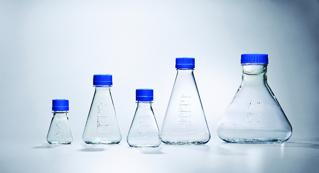 Nalgene® Disposable Erlenmeyer Flasks with Vented Closure, PETG