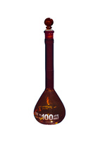 VWR® Volumetric Flasks with Glass Stoppers, Amber Glass, Class A, Serialized