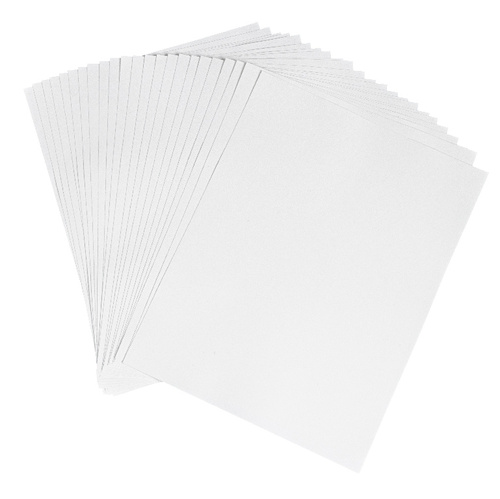 Sign Sheet, Inkjet Printable, Repositionable, Material: Vinyl, Color: White, Adhesive, stays in place when need it to, but removes cleanly without leaving adhesive residue behind<br />Durable and flexible material making it ideal for areas where identification is frequently changed, Dimension: 11inx8.5in
