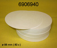 Pads, Glass Fiber, for analysis of liquid and fatty samples, soft quality, Size: 90Mm