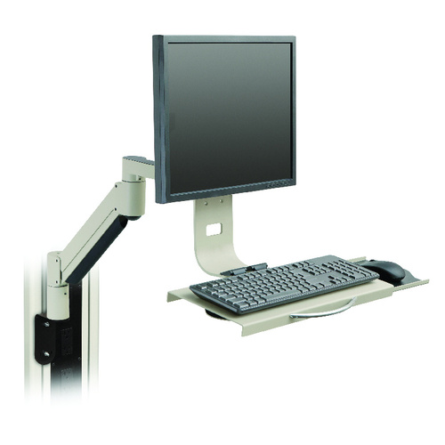 Monitor and keyboard arm