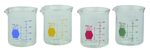 Beakers Low Form Color Cool Green