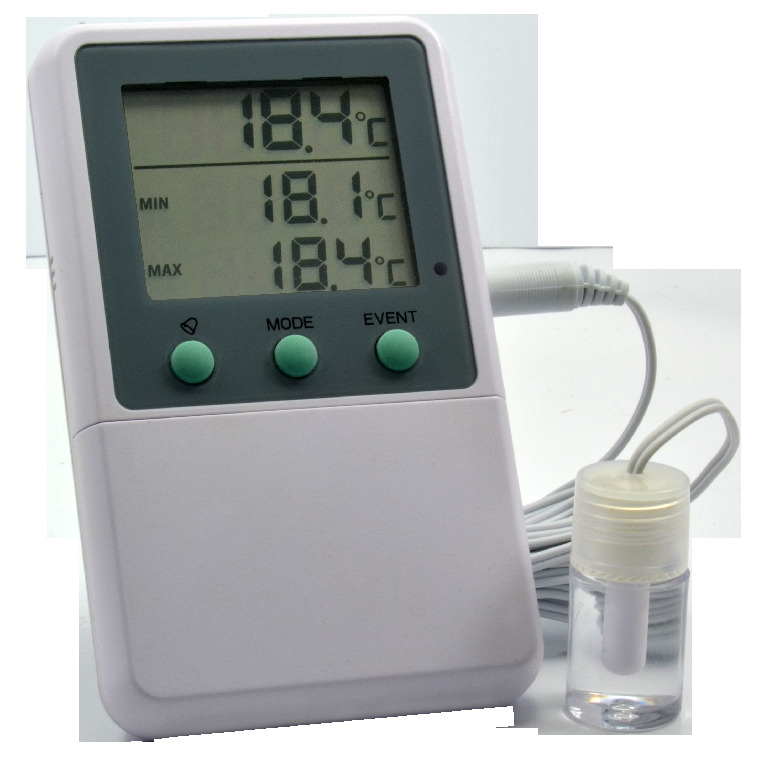 Single Probe Thermometers with Alarm, Time Date Stamp, Thermco