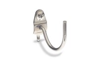 Pegboard Hook, 2¹/₄" Curved 2" Int.Ø Stainless Steel, for ¹/₈" and ¹/₄" Pegboard