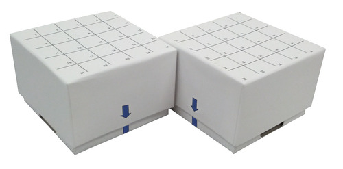 2 inch Mini 25 Cell Mechanical Cryogenic Freezer Box, Ea. 2 3/4 inch X 2 3/4 inch X 2
