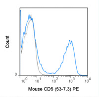 Anti-CD5 Rat Monoclonal Antibody (PE (Phycoerythrin)) [clone: 53-7.3]